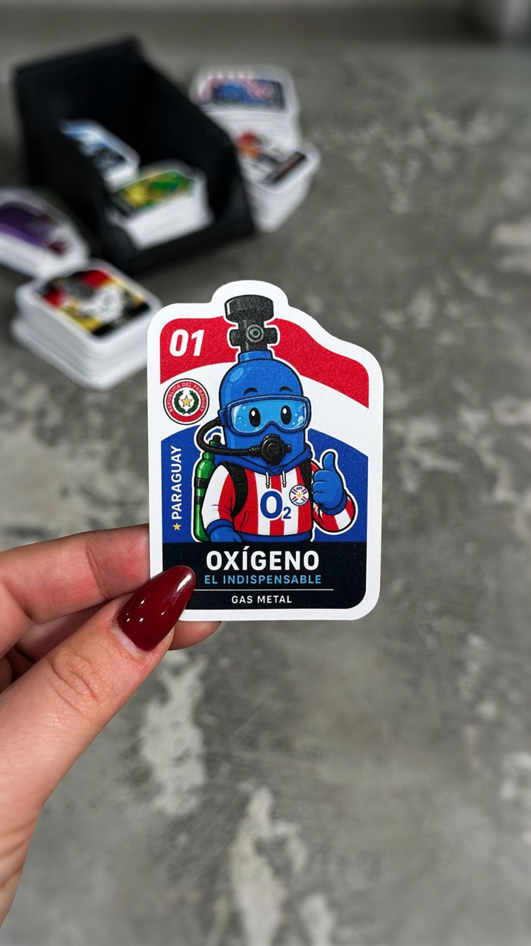 Sticker real Gas Metal Oxigeno terminado