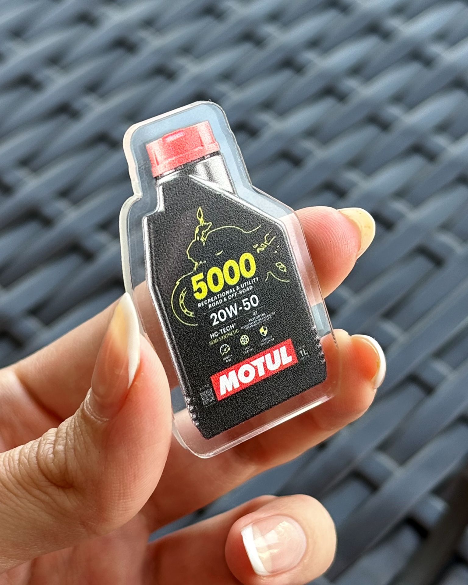 Imán de acrílico personalizado Motul